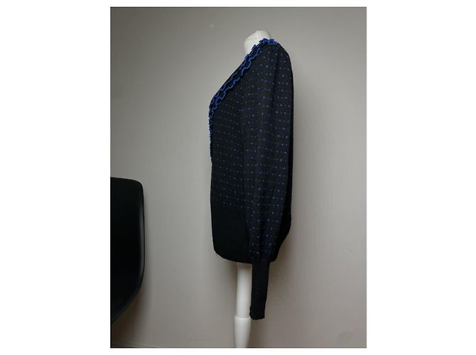 Yves Saint Laurent Schwarze Wollstrickware - Ansicht 3