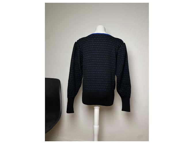 Yves Saint Laurent Schwarze Wollstrickware - Ansicht 4
