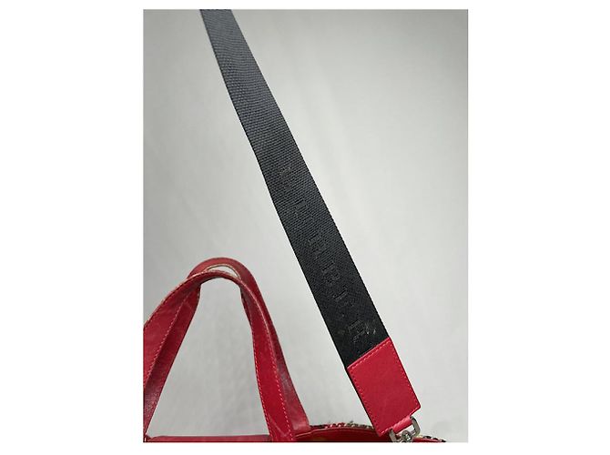 Borsa a mano in lana rossa Burberry Rosso - vista 3