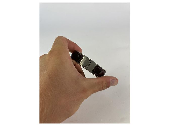 Bracciale in acciaio argento Gucci GG Running - vista 4