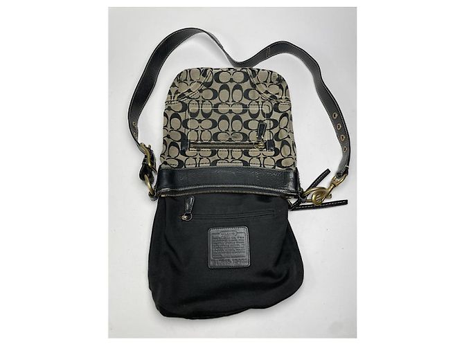 Borsa a mano in pelle nera Sufflette Signature di Coach Nero - vista 2