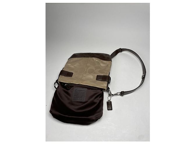 Coach Signature Sufflette Beiger Lederhandtasche - Ansicht 3