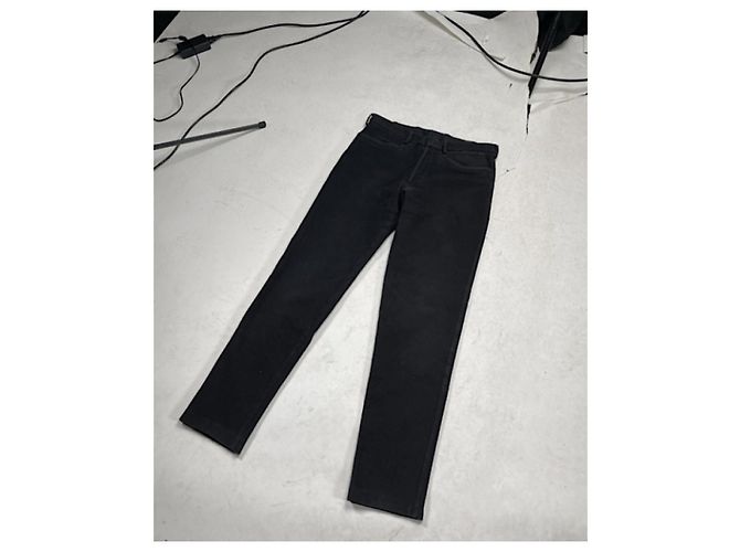 Pantalón de algodón azul marino Prada - vista 2