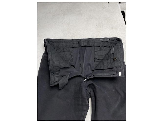 Pantalón de algodón azul marino Prada - vista 4