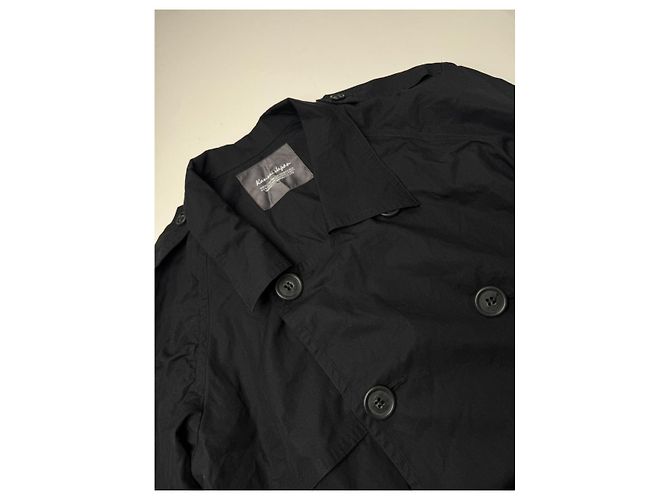 Autre Marque Abrigo trench de algodón negro Kansai Yamamoto - vista 5