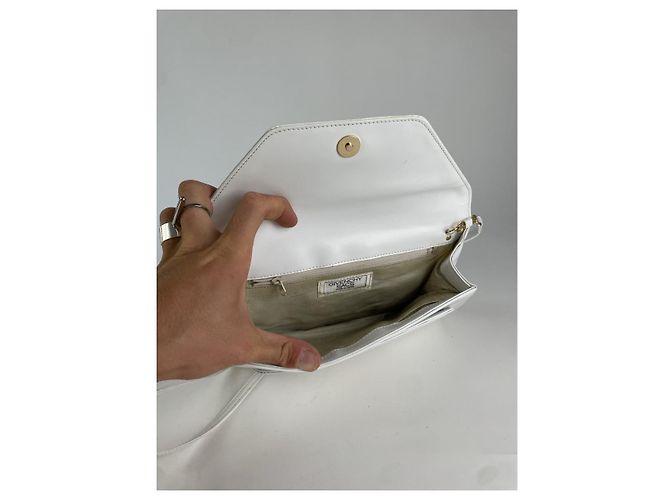 Bolsa de couro branco Givenchy 4G - vista 2
