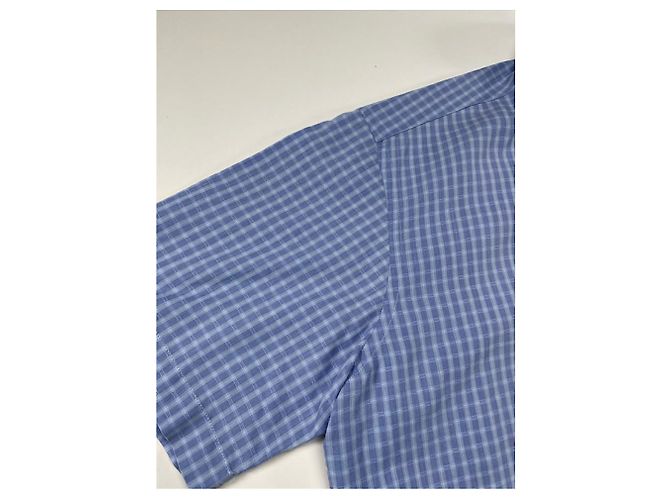 Camicia in cotone blu Yves Saint Laurent - vista 4