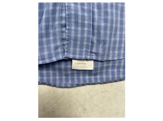 Camicia in cotone blu Yves Saint Laurent - vista 5