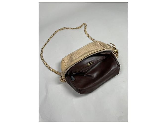 Bally Beiger Lederhandtasche - Ansicht 4