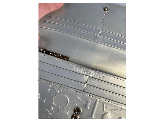 Autre Marque Non Signé / Unsigned Silver Leather Wallet Silvery - view 4