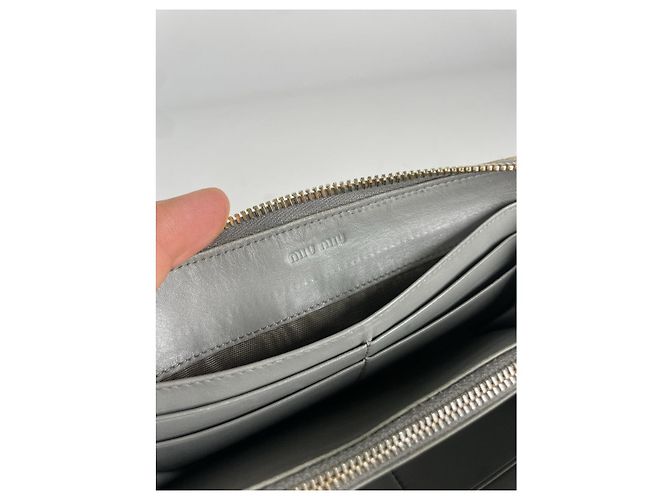 Cartera de cuero verde Miu Miu - vista 5