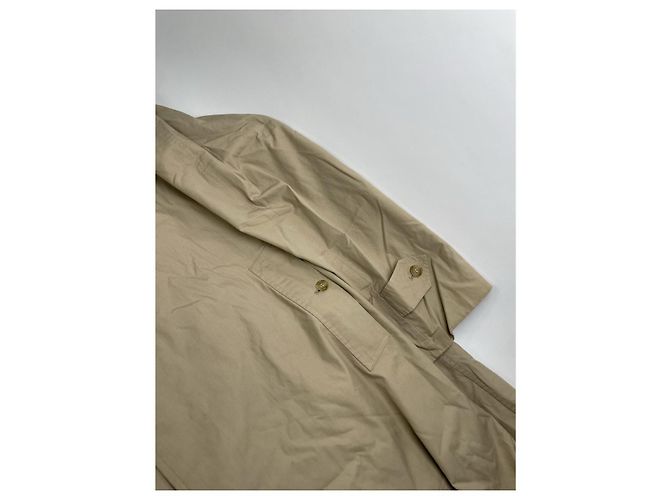 Abrigo de algodón beige de Burberry - vista 3