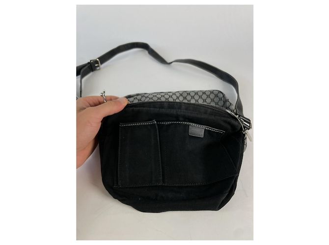 Céline Borsa a mano in cotone nero Celine Triomphe - vista 2