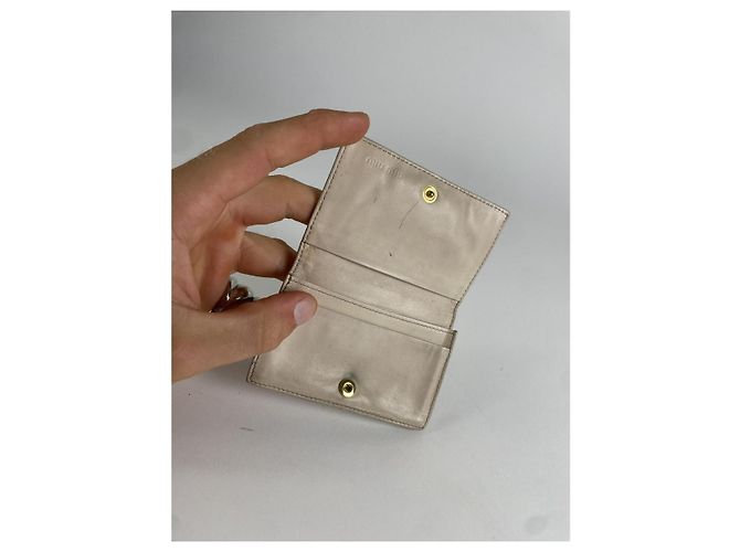 Borsa in pelle bianca Miu Miu Bianco - vista 3