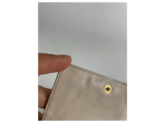 Borsa in pelle bianca Miu Miu Bianco - vista 4