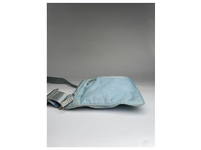 Borsa in poliestere blu Prada - vista 5