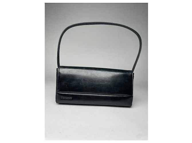 Borsa a mano in pelle verniciata nera Givenchy Whip Nero - vista 3