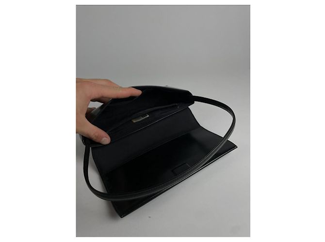 Borsa a mano in pelle verniciata nera Givenchy Whip Nero - vista 5