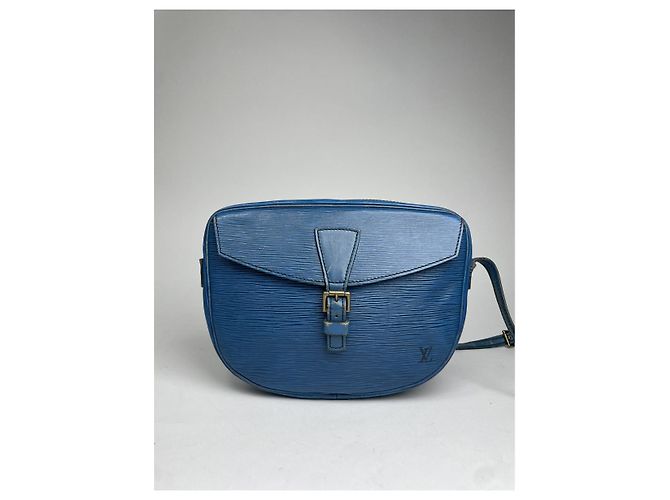 Louis Vuitton Cluny Vintage Blau Leder Handtasche - Ansicht 3
