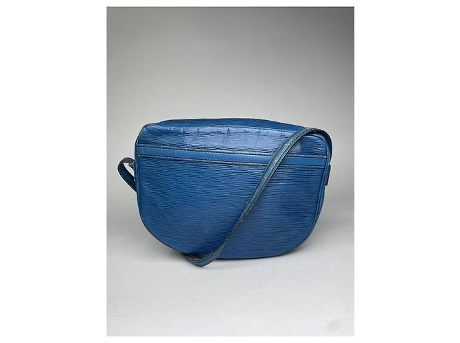Louis Vuitton Cluny Vintage Blau Leder Handtasche - Ansicht 5