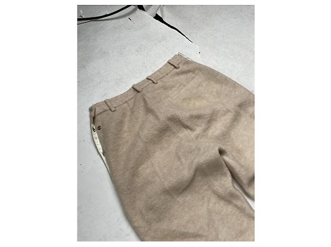 Calça de lã bege MM6 - vista 2