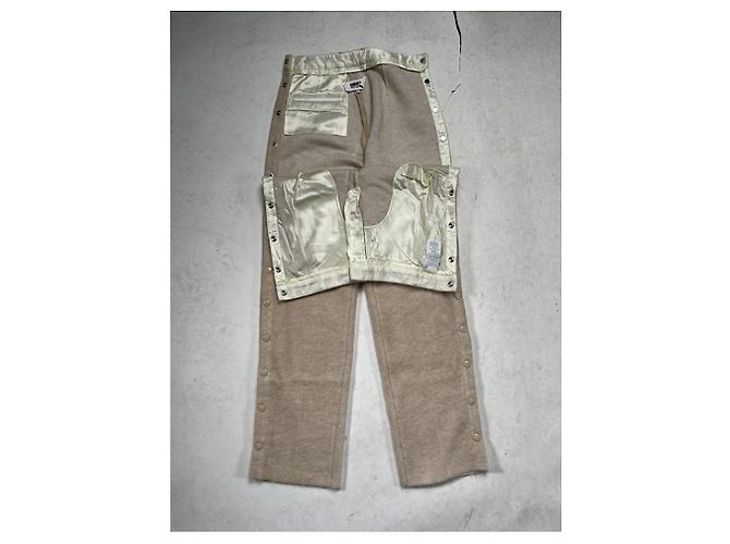 Calça de lã bege MM6 - vista 4