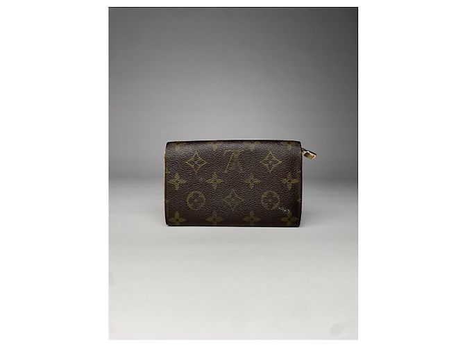 Cartera de cuero marrón Louis Vuitton Flore Castaño - vista 2