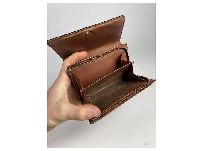 Cartera de cuero marrón Louis Vuitton Flore Castaño - vista 5