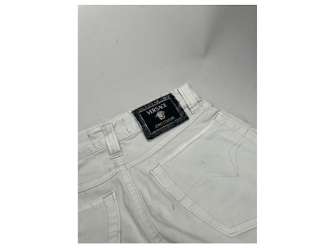 Pantalón de algodón blanco Versace Jeans Couture - vista 5