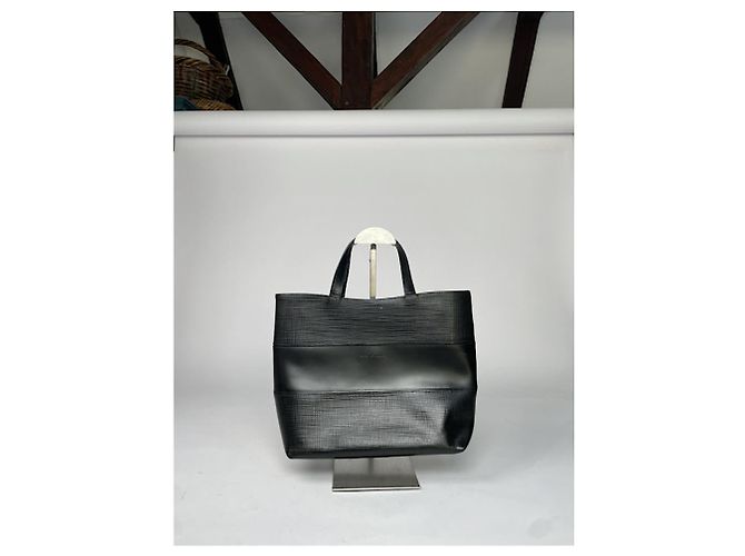Autre Marque Borsa in pelle nera non firmata Nero - vista 2