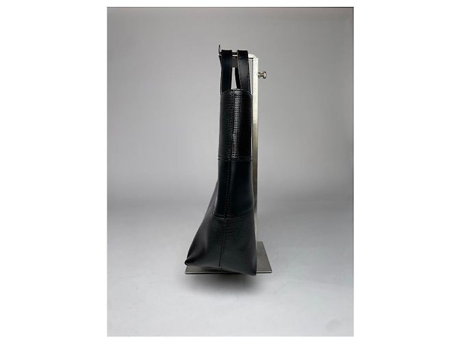Autre Marque Borsa in pelle nera non firmata Nero - vista 4