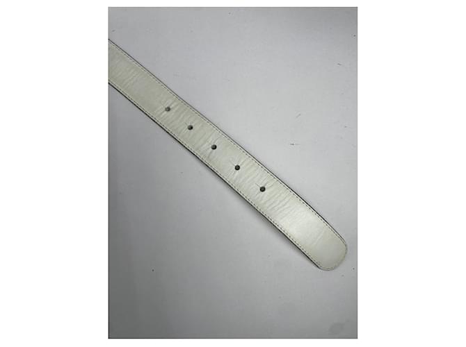 Cinturón de cuero blanco Bally - vista 2