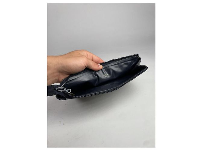 Céline Clutch in pelle nera Celine Trotteur Nero - vista 2