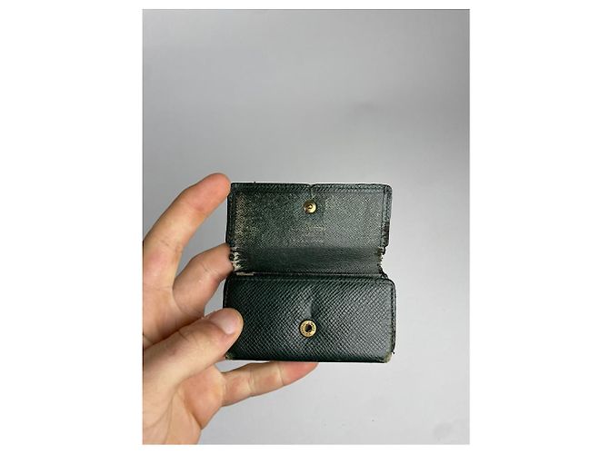 Borsa in pelle verde Louis Vuitton Lockme - vista 3