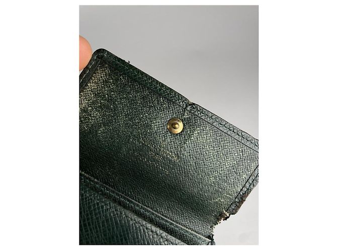 Borsa in pelle verde Louis Vuitton Lockme - vista 4