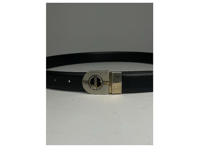 Alfred Dunhill DUNHILL schwarze Leder-Gürtel - Ansicht 2