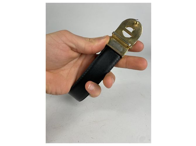 Alfred Dunhill DUNHILL schwarze Leder-Gürtel - Ansicht 3