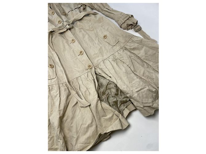 Abrigo trench de algodón beige Moschino Cheap And Chic - vista 2