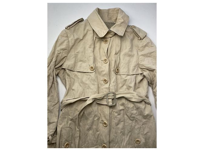 Abrigo trench de algodón beige Moschino Cheap And Chic - vista 4