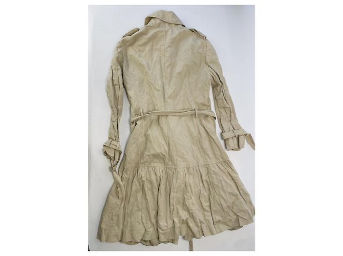 Abrigo trench de algodón beige Moschino Cheap And Chic - vista 5