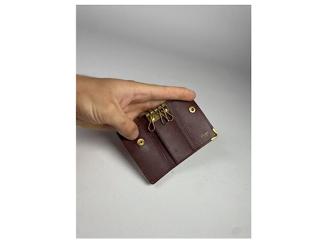 Cartier Bordeaux Lackleder Tasche - Ansicht 4