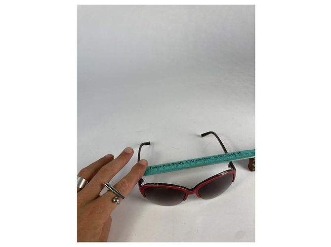 Céline Gafas de sol de plástico rojo Celine Roja - vista 5