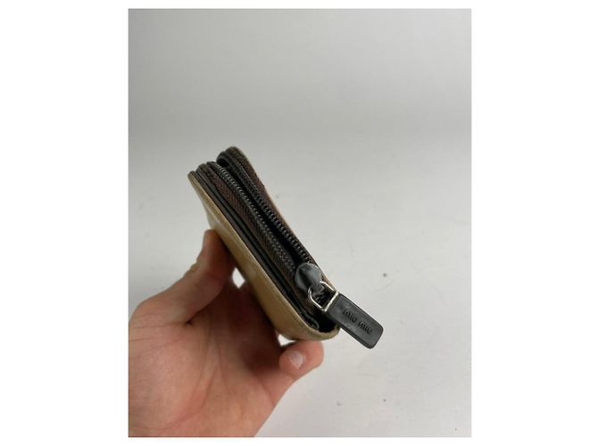 Miu Miu Beige Leather Wallet - view 4
