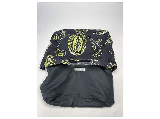 Borsa a mano in cotone nero Emilio Pucci - vista 2