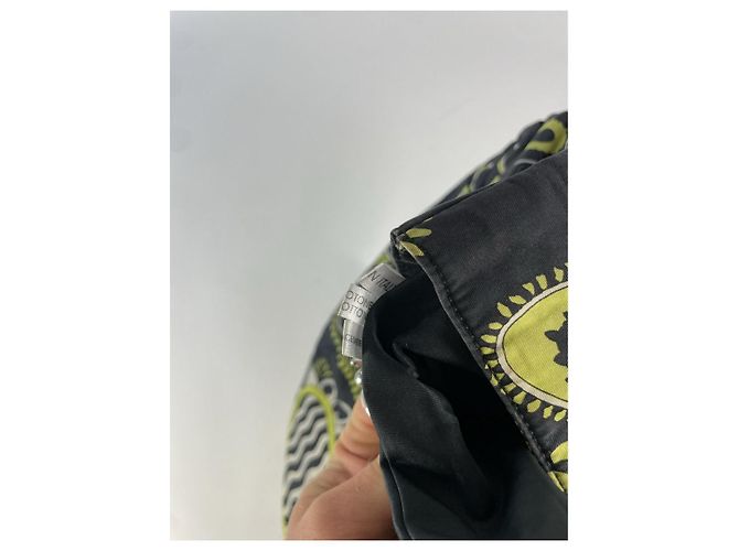 Borsa a mano in cotone nero Emilio Pucci - vista 3