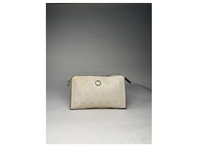 Clutch in pelle bianca Dior 30 Montaigne Bianco - vista 4