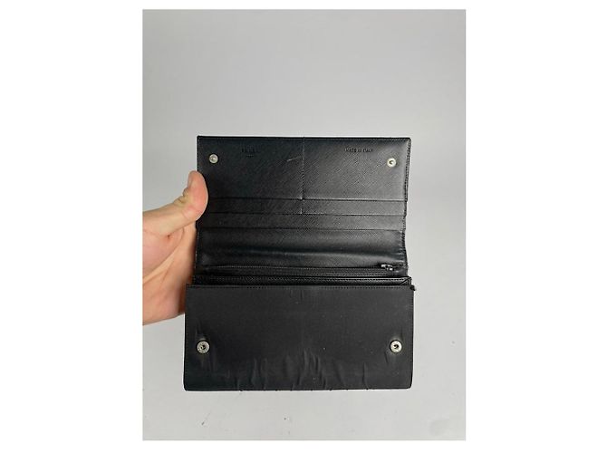 Prada Black Leather Wallet - view 3