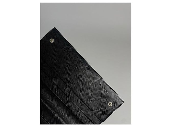 Prada Black Leather Wallet - view 4