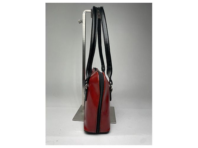 Autre Marque Firenze. la borsa a mano in pelle verniciata rossa Rosso - vista 2
