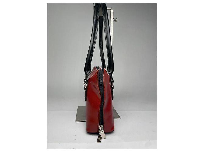 Autre Marque Firenze. la borsa a mano in pelle verniciata rossa Rosso - vista 3
